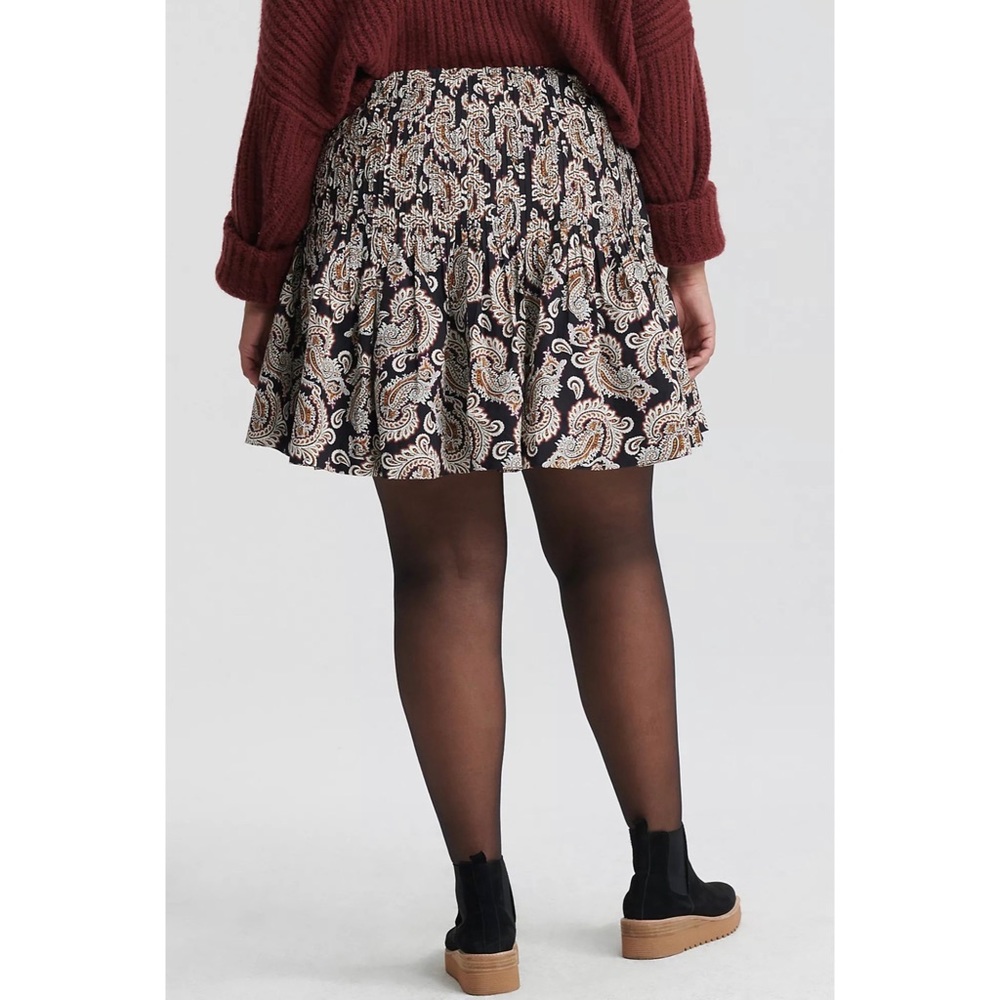 Anthropologie Pintuck Mini Skirt - NWT - SZ XL - Picture 7 of 14
